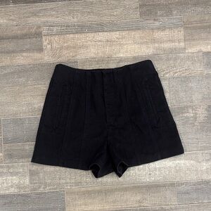 Zara tailored high waisted black shorts size XS